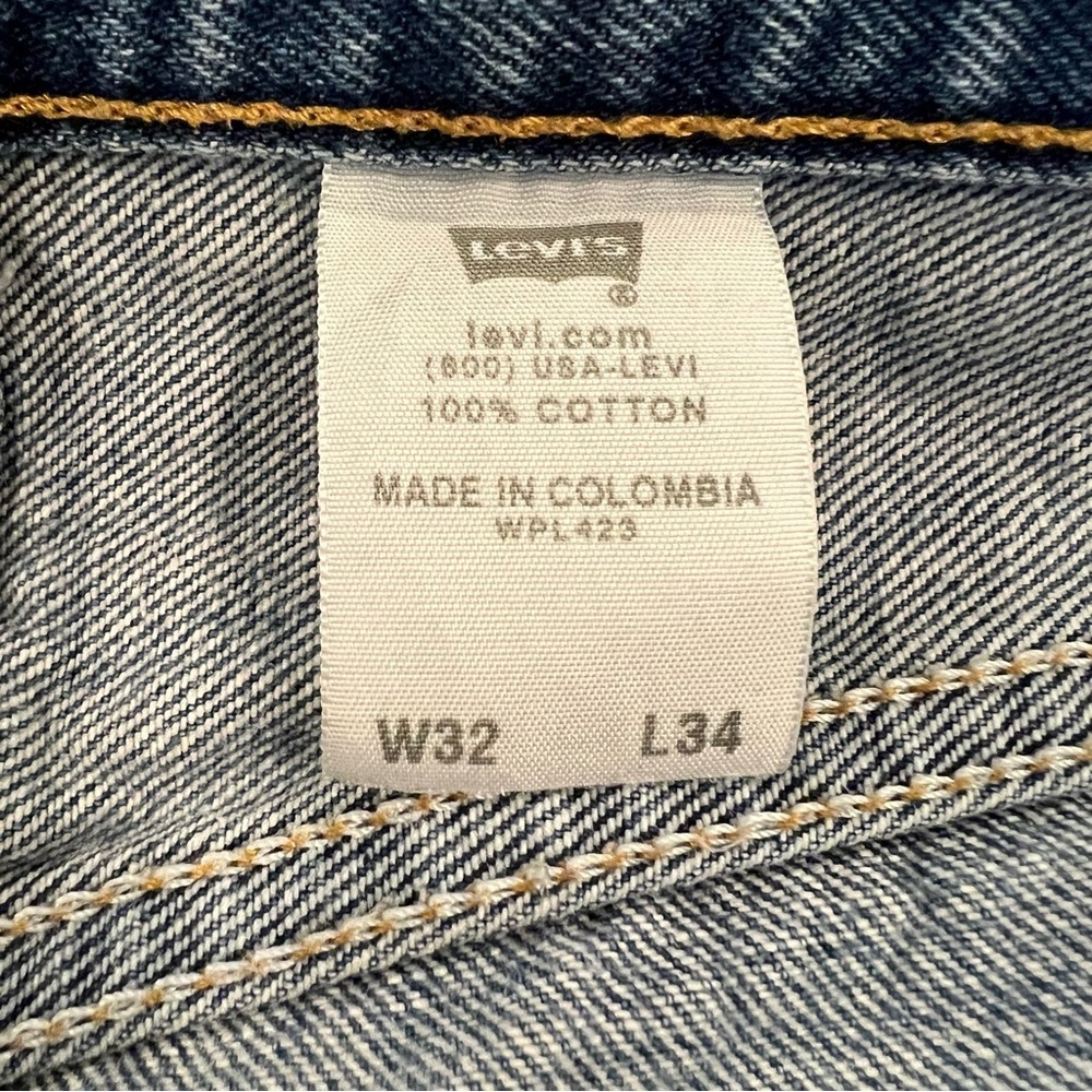 Levi Levi’s Men 32x34 Blue Denim Jeans 501 XX  VTG Vintage Cotton  Button Pants, - Picture 9 of 16